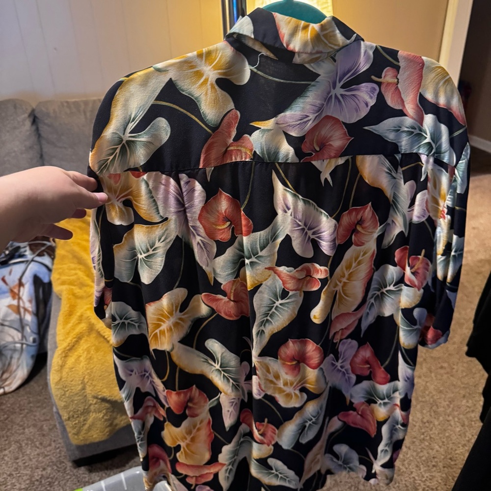 Floral Hawaiian Shirt Pineapple Juice - Picture 5 of 7
